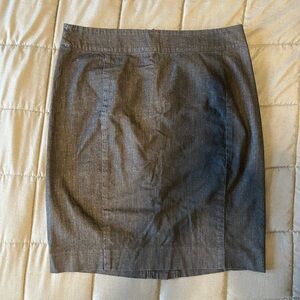 LOFT Denim Knee-Length Pencil Skirt